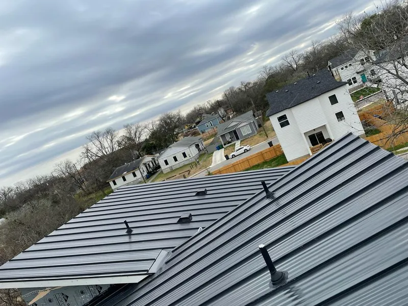 Standing seam metal roof panels with vents for Skylight Repair in Tehachapi